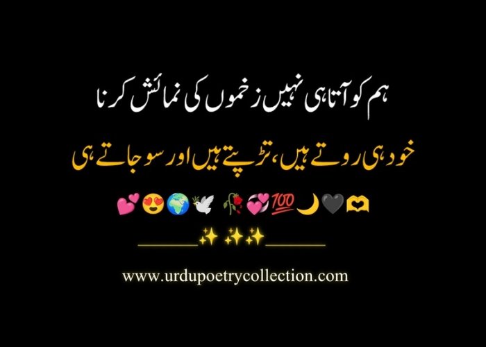 Poetry sad in Urdu