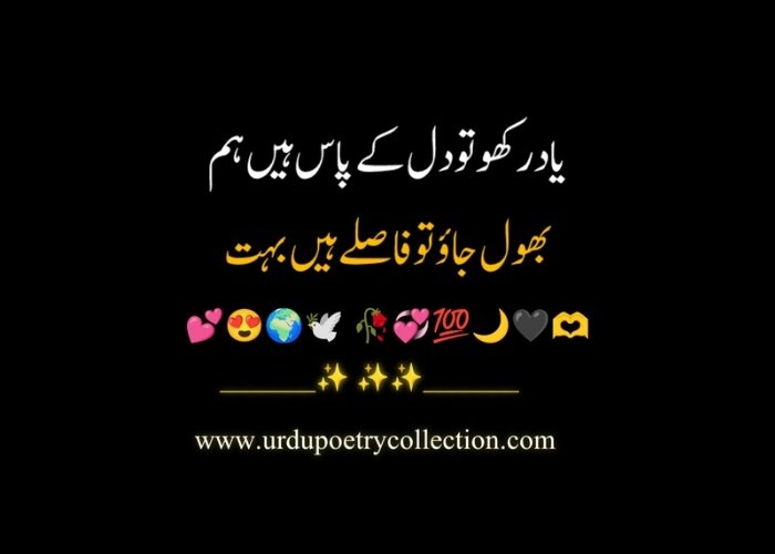 Urdu sad poetry